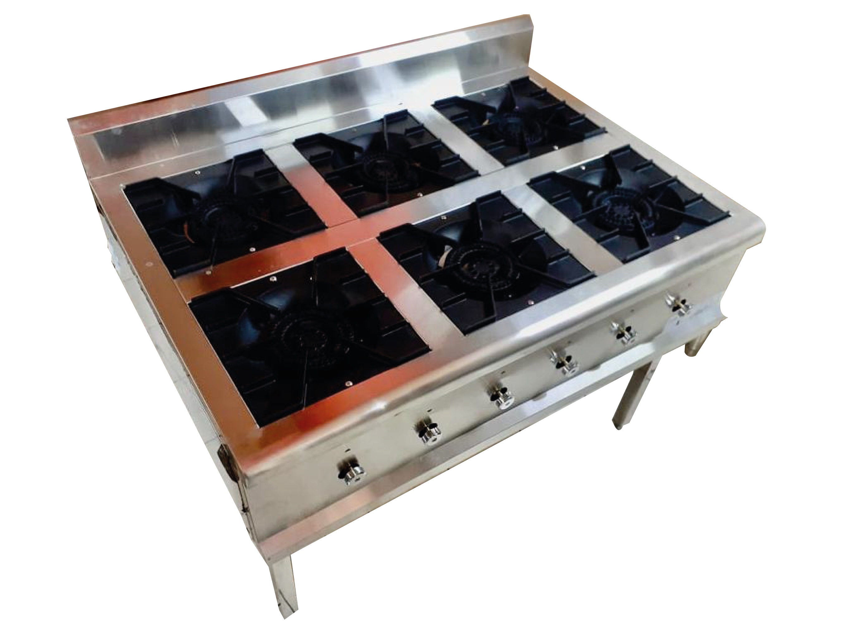 COCINA A GAS  (6 hornillas)